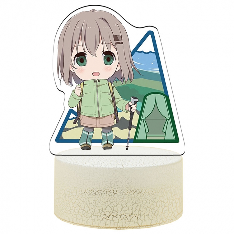 Encouragement of Climb Version Q Acrylic night light 16 kinds of color changing USB interface box 14X7X4CM white base