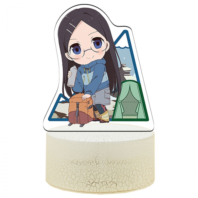 Encouragement of Climb Version Q Acrylic night light 16 kinds of color changing USB interface box 14X7X4CM white base