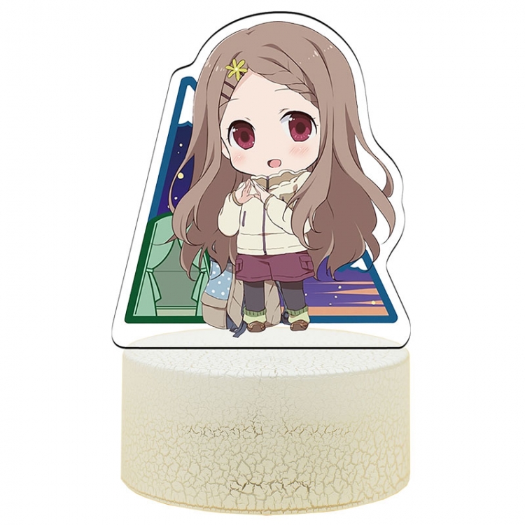 Encouragement of Climb Version Q Acrylic night light 16 kinds of color changing USB interface box 14X7X4CM white base