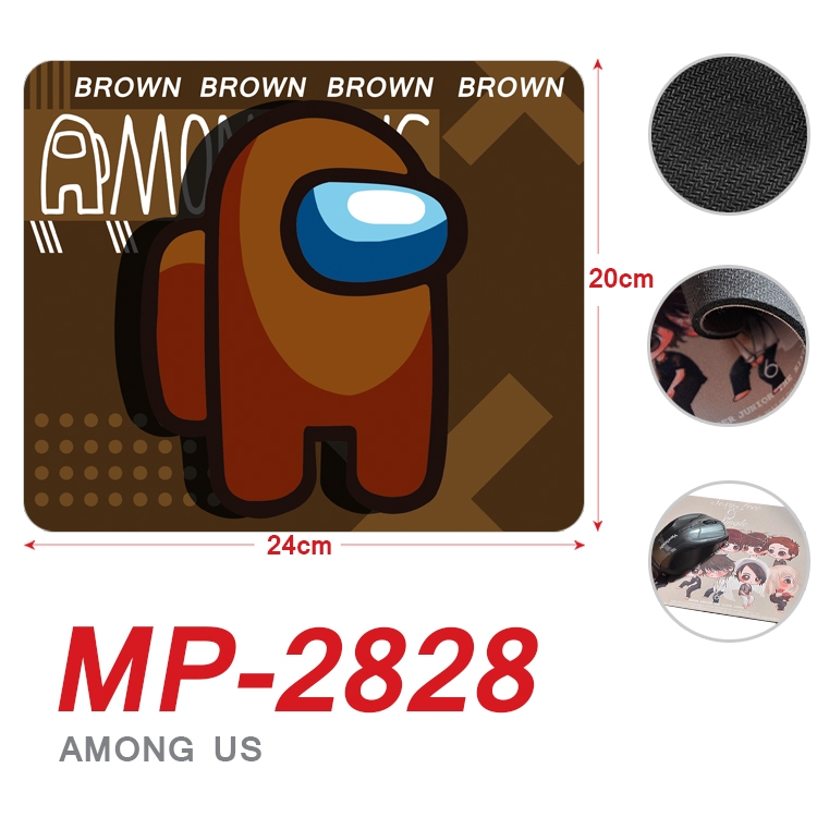 Among us game Full Color Printing Mouse Pad Unlocked 20X24cm price for 5 pcs  MP-2828A