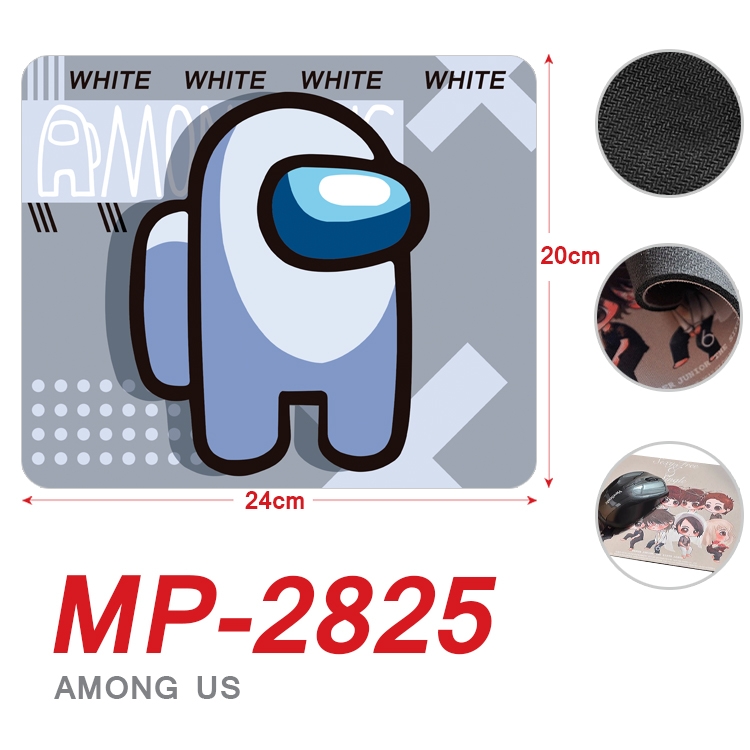 Among us game Full Color Printing Mouse Pad Unlocked 20X24cm price for 5 pcs MP-2825A