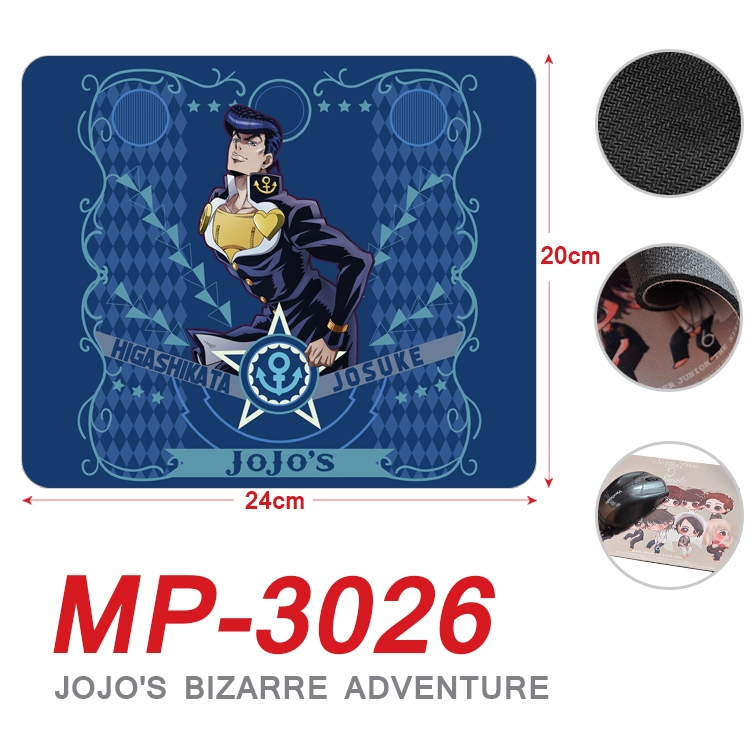 JoJos Bizarre Adventure Anime Full Color Printing Mouse Pad Unlocked 20X24cm price for 5 pcs MP-3026A