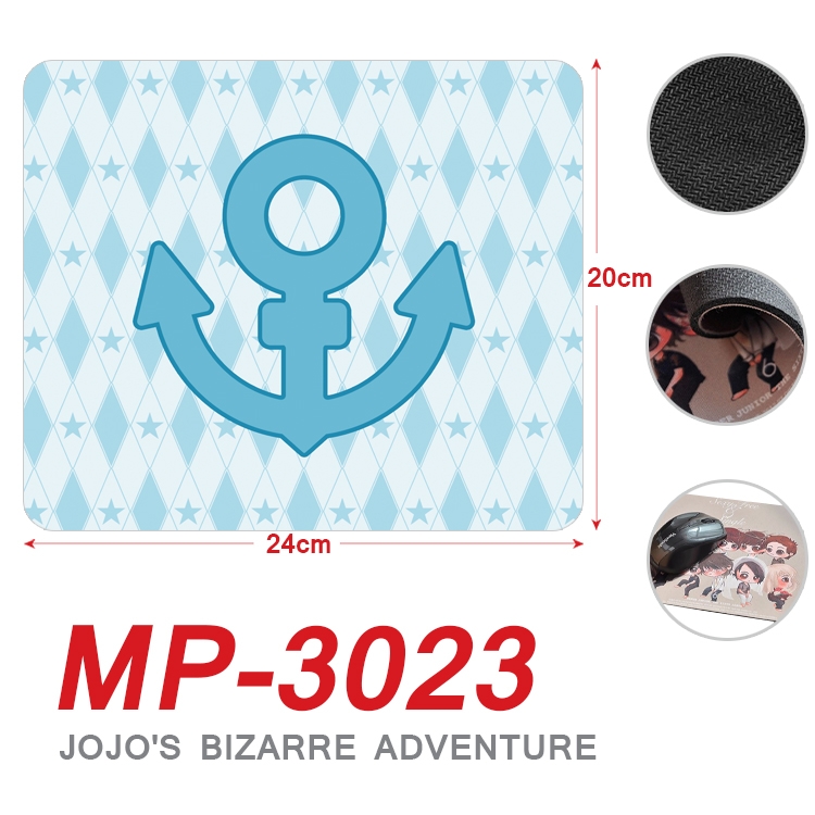 JoJos Bizarre Adventure Anime Full Color Printing Mouse Pad Unlocked 20X24cm price for 5 pcs MP-3023A