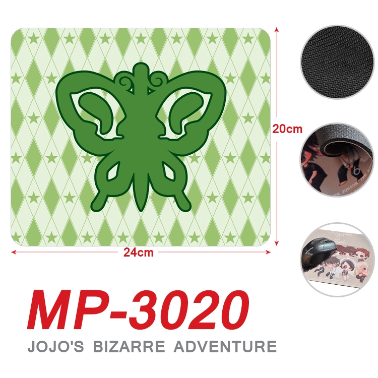 JoJos Bizarre Adventure Anime Full Color Printing Mouse Pad Unlocked 20X24cm price for 5 pcs  MP-3020A