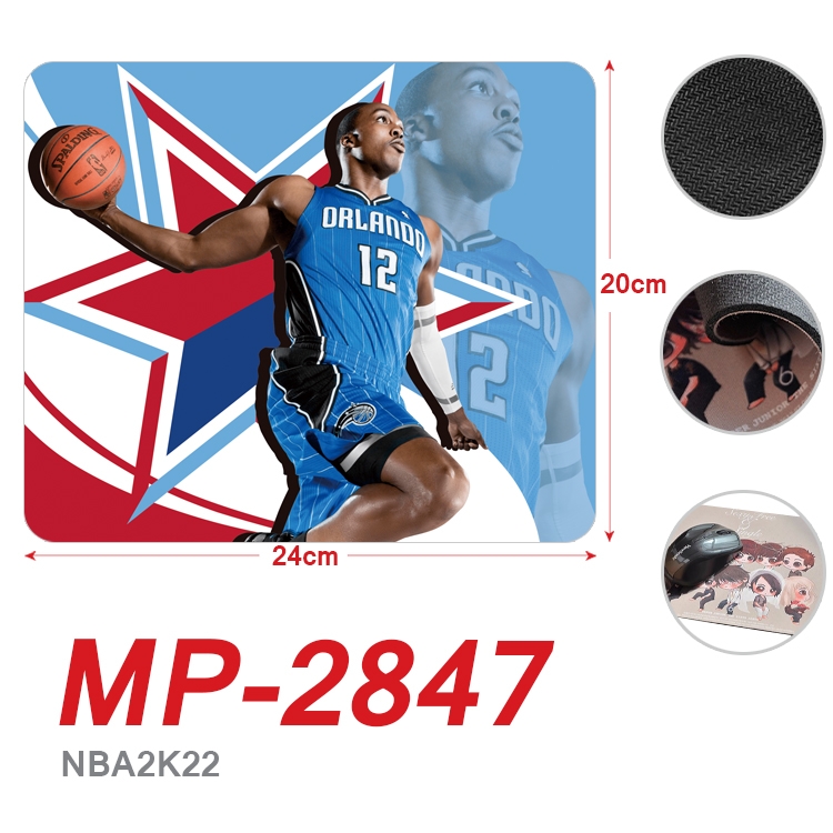 NBA2K22 Full Color Printing Mouse Pad Unlocked 20X24cm price for 5 pcs  MP-2847A