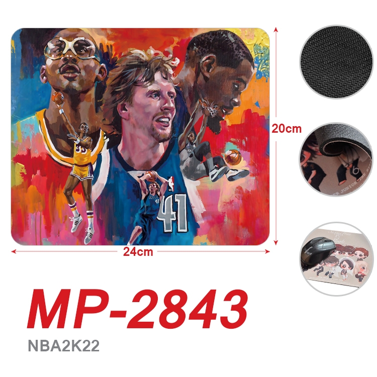NBA2K22 Full Color Printing Mouse Pad Unlocked 20X24cm price for 5 pcs MP-2843A