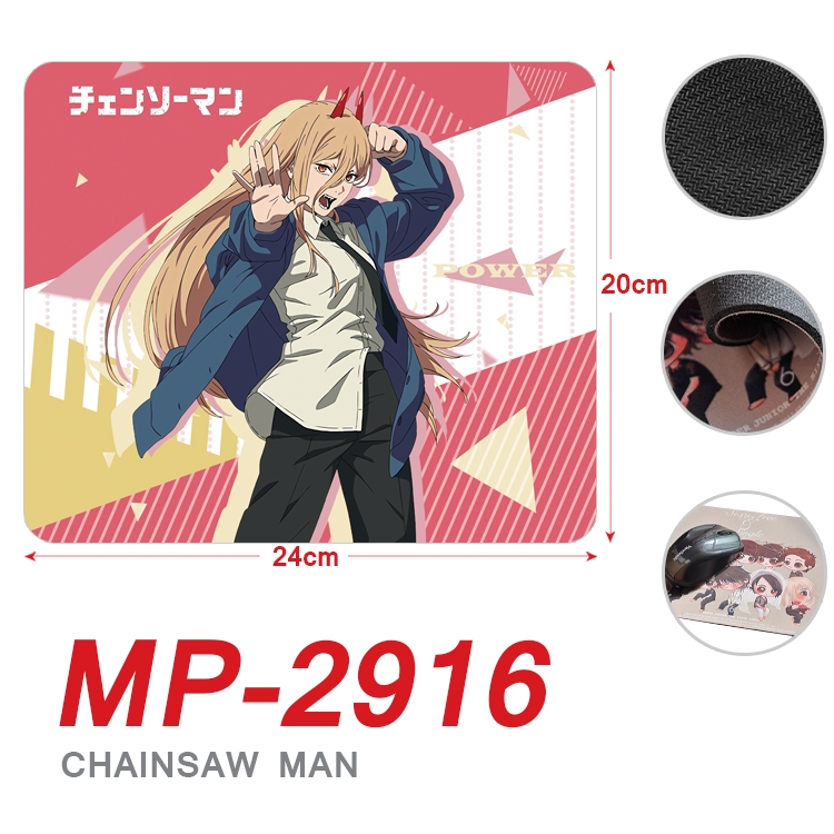 Chainsaw man Anime Full Color Printing Mouse Pad Unlocked 20X24cm price for 5 pcs MP-2916A