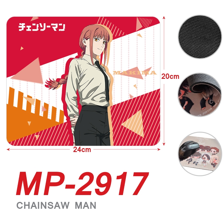 Chainsaw man Anime Full Color Printing Mouse Pad Unlocked 20X24cm price for 5 pcs  MP-2917A