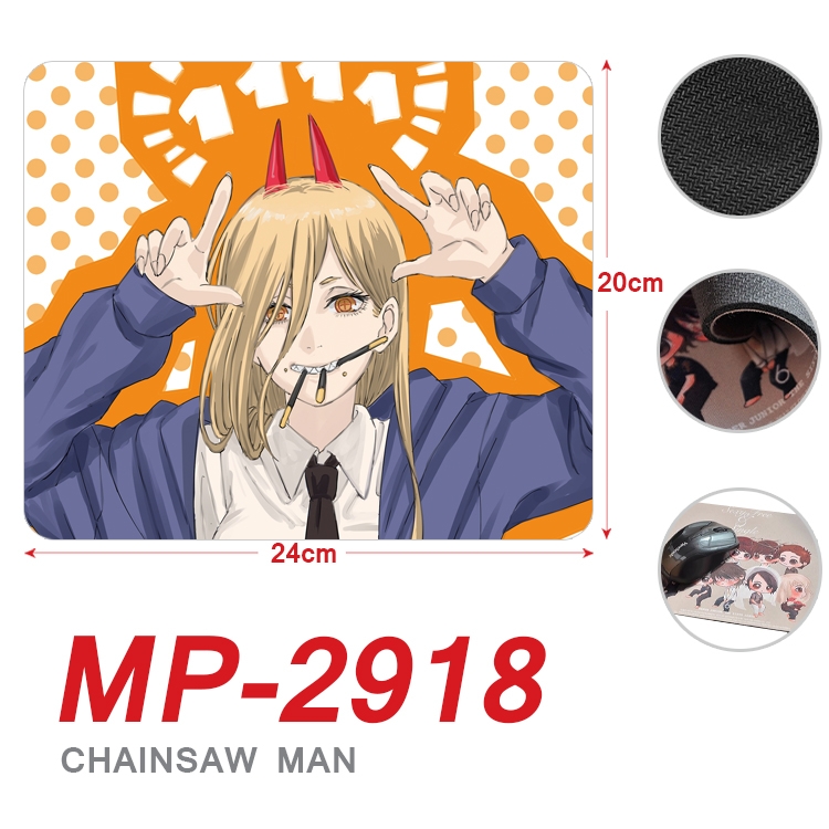 Chainsaw man Anime Full Color Printing Mouse Pad Unlocked 20X24cm price for 5 pcs MP-2918A