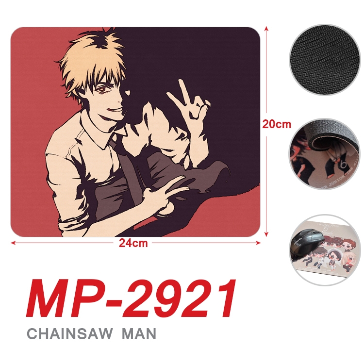 Chainsaw man Anime Full Color Printing Mouse Pad Unlocked 20X24cm price for 5 pcs MP-2921A