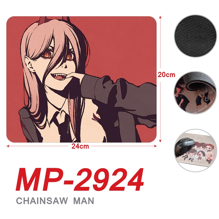 Chainsaw man Anime Full Color Printing Mouse Pad Unlocked 20X24cm price for 5 pcs MP-2924A