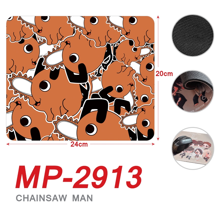 Chainsaw man Anime Full Color Printing Mouse Pad Unlocked 20X24cm price for 5 pcs MP-2913A