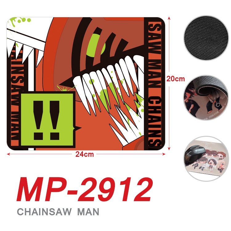 Chainsaw man Anime Full Color Printing Mouse Pad Unlocked 20X24cm price for 5 pcs  MP-2912A
