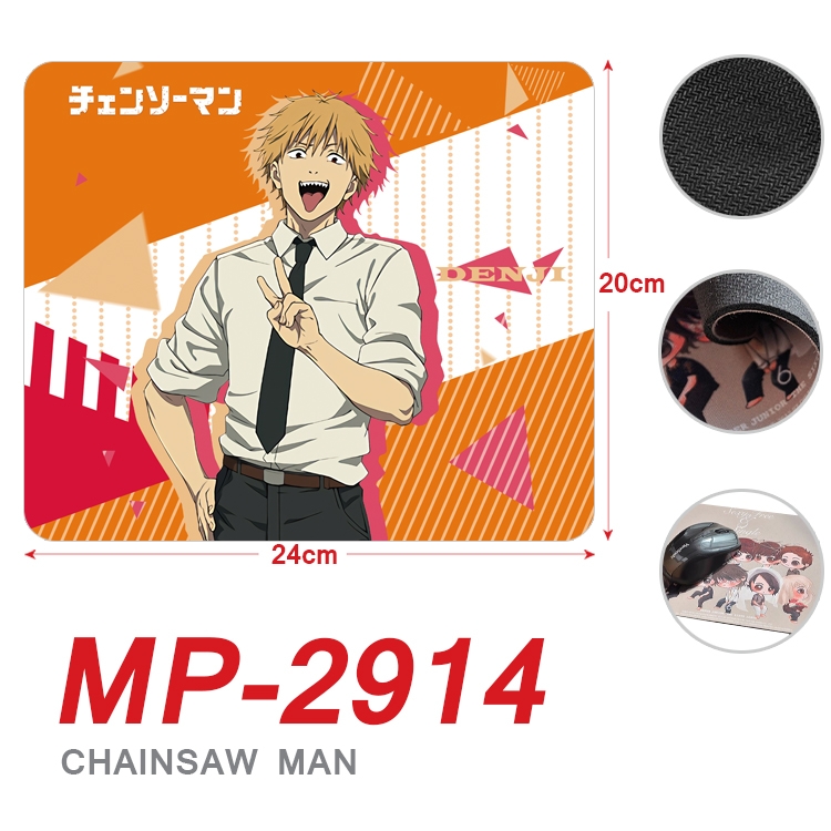 Chainsaw man Anime Full Color Printing Mouse Pad Unlocked 20X24cm price for 5 pcs MP-2914A