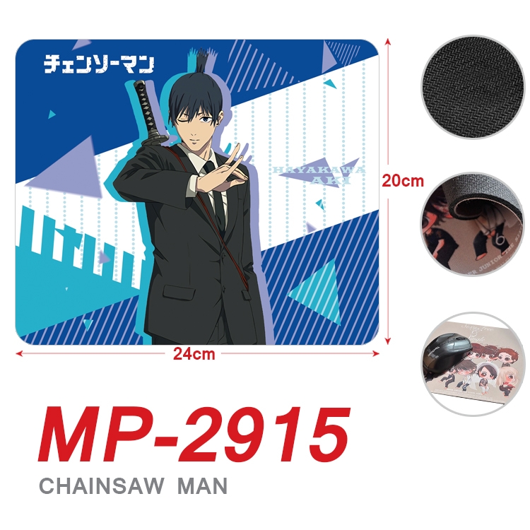 Chainsaw man Anime Full Color Printing Mouse Pad Unlocked 20X24cm price for 5 pcs MP-2915A