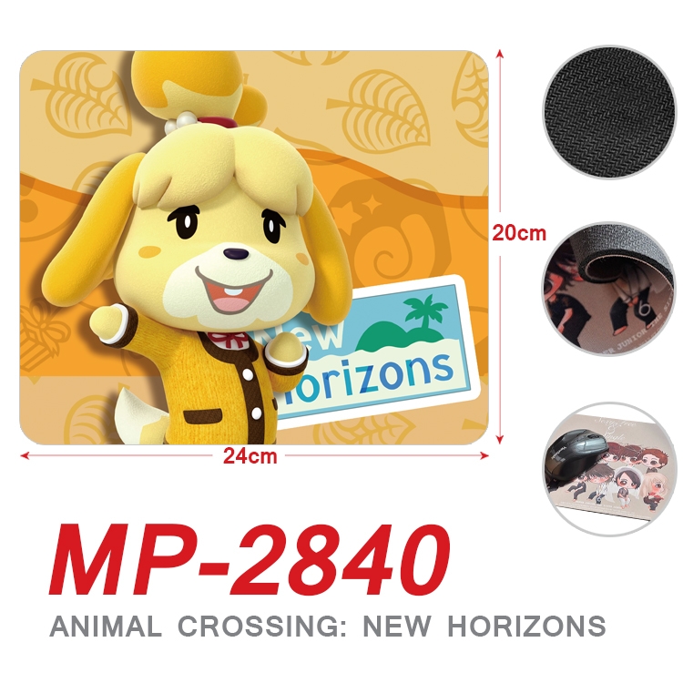 Animal Crossing Anime Full Color Printing Mouse Pad Unlocked 20X24cm price for 5 pcs  MP-2840A