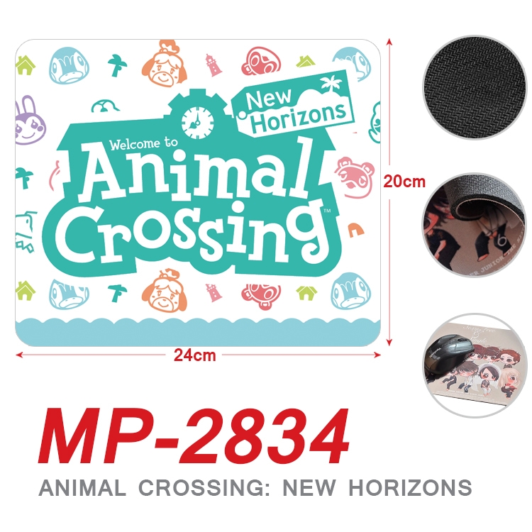 Animal Crossing Anime Full Color Printing Mouse Pad Unlocked 20X24cm price for 5 pcs  MP-2834A