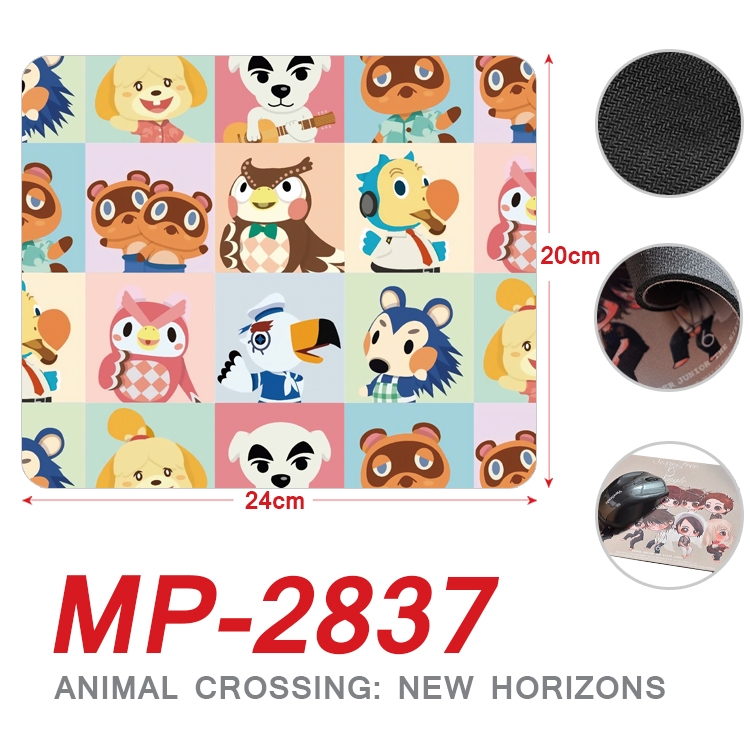 Animal Crossing Anime Full Color Printing Mouse Pad Unlocked 20X24cm price for 5 pcs  MP-2837A