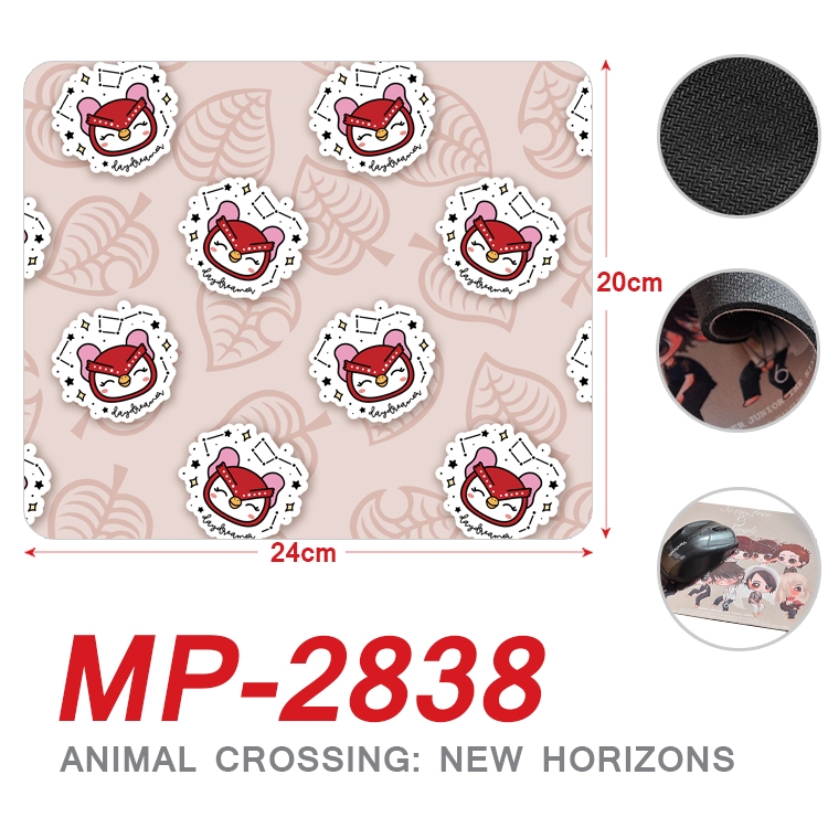 Animal Crossing Anime Full Color Printing Mouse Pad Unlocked 20X24cm price for 5 pcs  MP-2838A