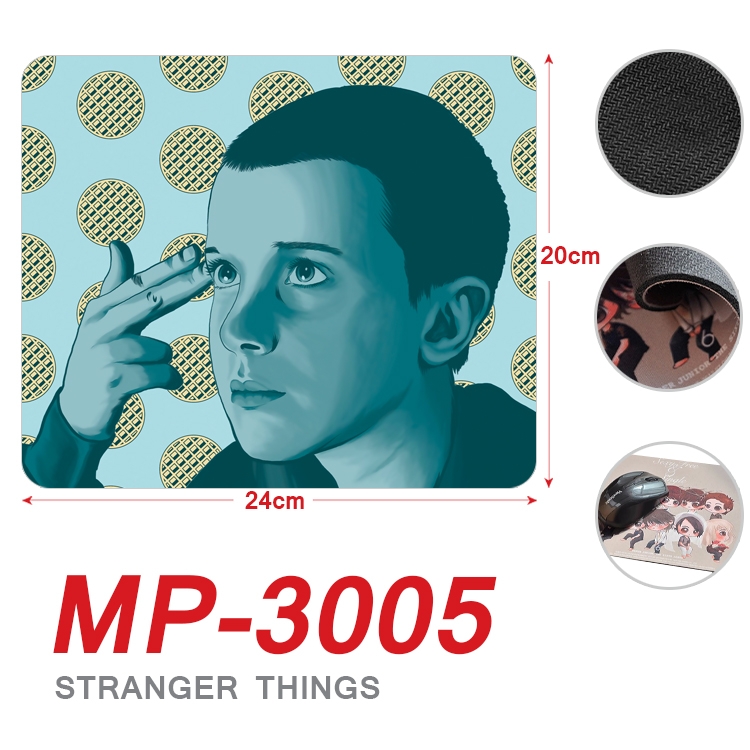 Stranger Things Anime Full Color Printing Mouse Pad Unlocked 20X24cm price for 5 pcs MP-3005A