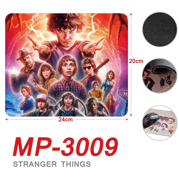 Stranger Things Anime Full Color Printing Mouse Pad Unlocked 20X24cm price for 5 pcs MP-3009A