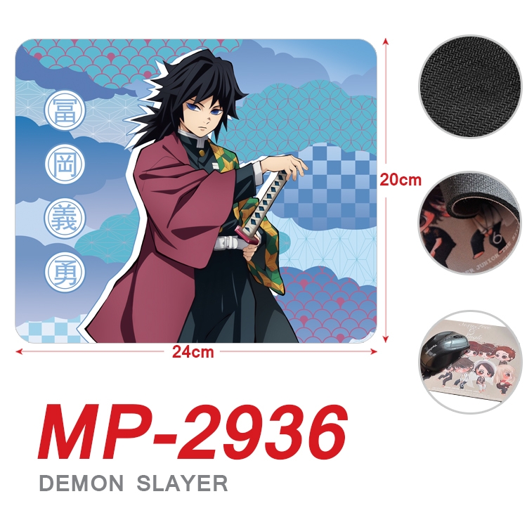 Demon Slayer Kimets Anime Full Color Printing Mouse Pad Unlocked 20X24cm price for 5 pcs MP-2936A