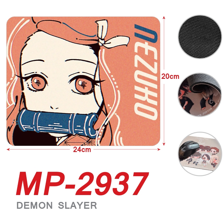 Demon Slayer Kimets Anime Full Color Printing Mouse Pad Unlocked 20X24cm price for 5 pcs MP-2937A