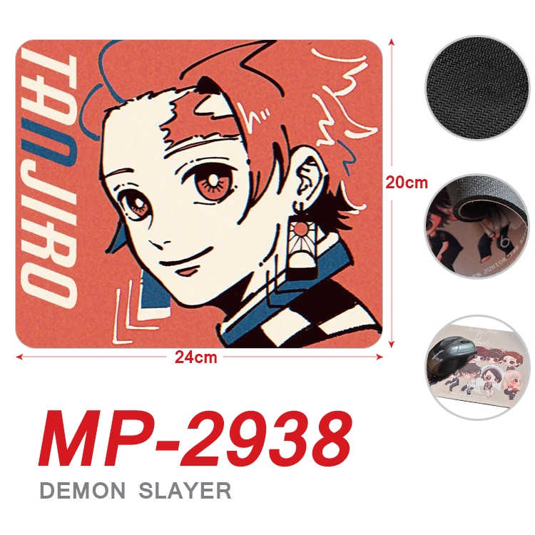 Demon Slayer Kimets Anime Full Color Printing Mouse Pad Unlocked 20X24cm price for 5 pcs MP-2938A