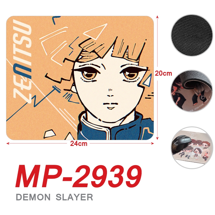 Demon Slayer Kimets Anime Full Color Printing Mouse Pad Unlocked 20X24cm price for 5 pcs MP-2939A