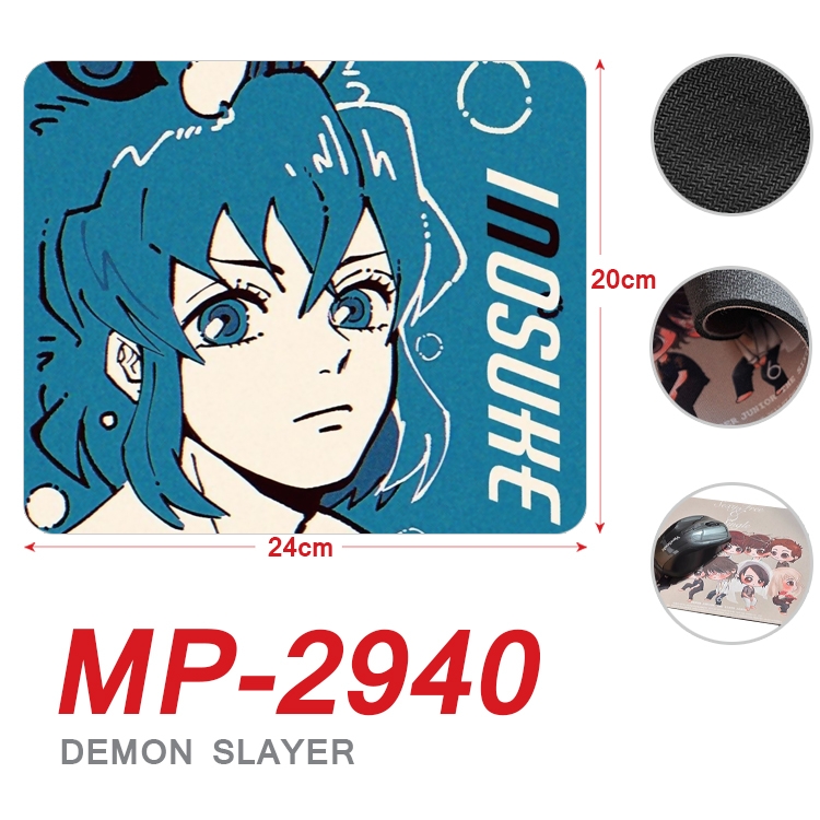 Demon Slayer Kimets Anime Full Color Printing Mouse Pad Unlocked 20X24cm price for 5 pcs MP-2940A