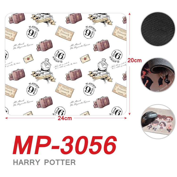 Harry Potter Anime Full Color Printing Mouse Pad Unlocked 20X24cm price for 5 pcs  MP-3056A