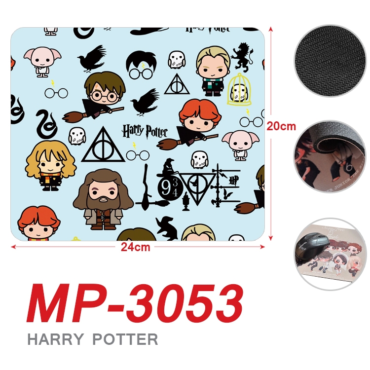 Harry Potter Anime Full Color Printing Mouse Pad Unlocked 20X24cm price for 5 pcs MP-3053A