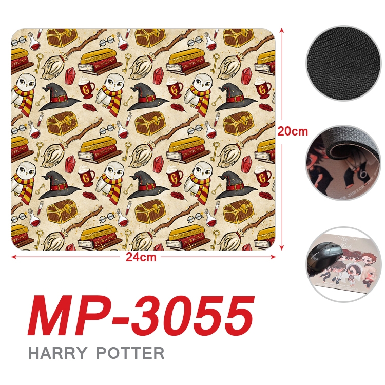 Harry Potter Anime Full Color Printing Mouse Pad Unlocked 20X24cm price for 5 pcs MP-3055A