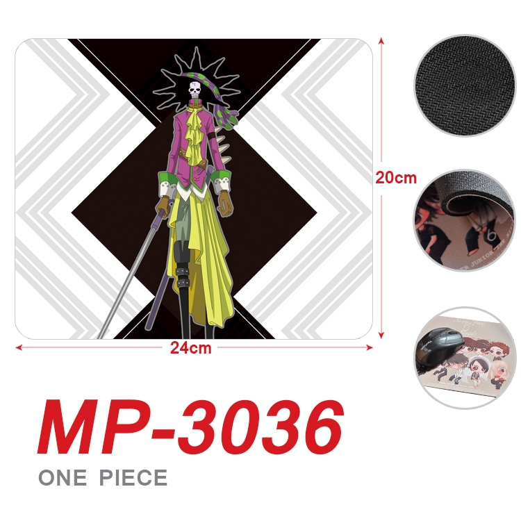 One Piece Anime Full Color Printing Mouse Pad Unlocked 20X24cm price for 5 pcs MP-3036A