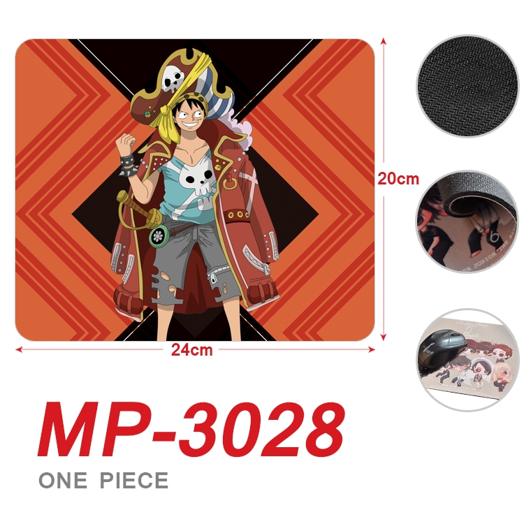 One Piece Anime Full Color Printing Mouse Pad Unlocked 20X24cm price for 5 pcs  MP-3028A