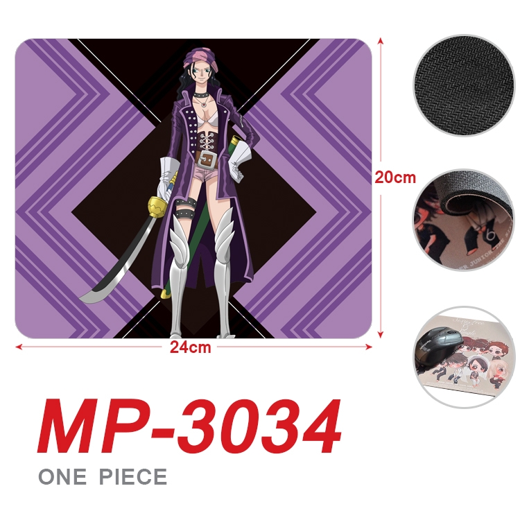 One Piece Anime Full Color Printing Mouse Pad Unlocked 20X24cm price for 5 pcs MP-3034A