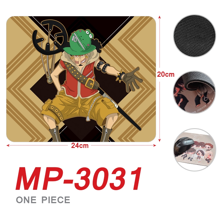 One Piece Anime Full Color Printing Mouse Pad Unlocked 20X24cm price for 5 pcs MP-3031A
