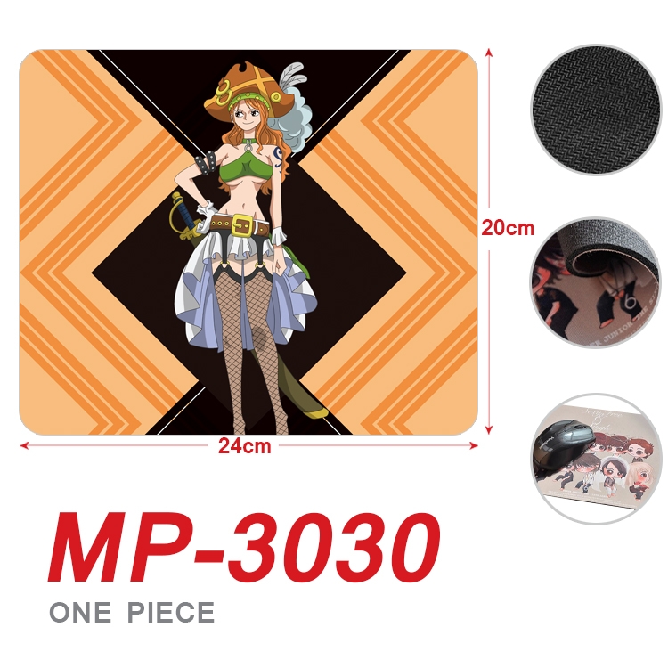 One Piece Anime Full Color Printing Mouse Pad Unlocked 20X24cm price for 5 pcs MP-3030A