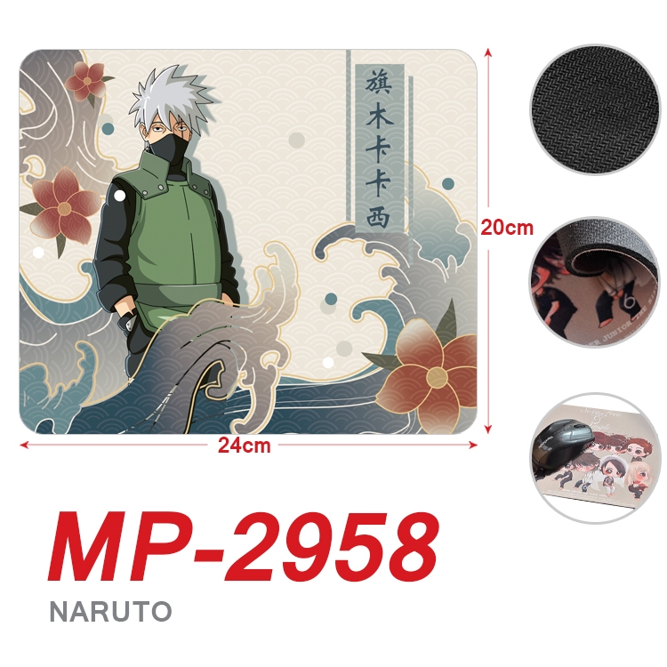 Naruto Anime Full Color Printing Mouse Pad Unlocked 20X24cm price for 5 pcs MP-2958A