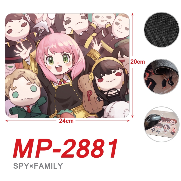 SPY×FAMILY Anime Full Color Printing Mouse Pad Unlocked 20X24cm price for 5 pcs MP-2881A