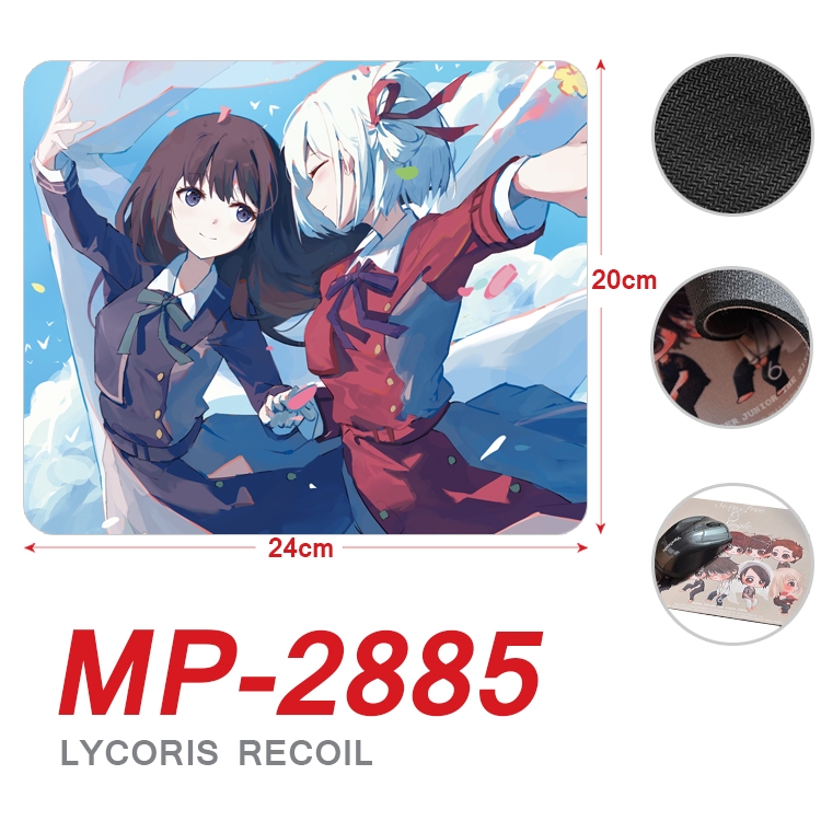 Lycoris Recoil Anime Full Color Printing Mouse Pad Unlocked 20X24cm price for 5 pcs  MP-2885A