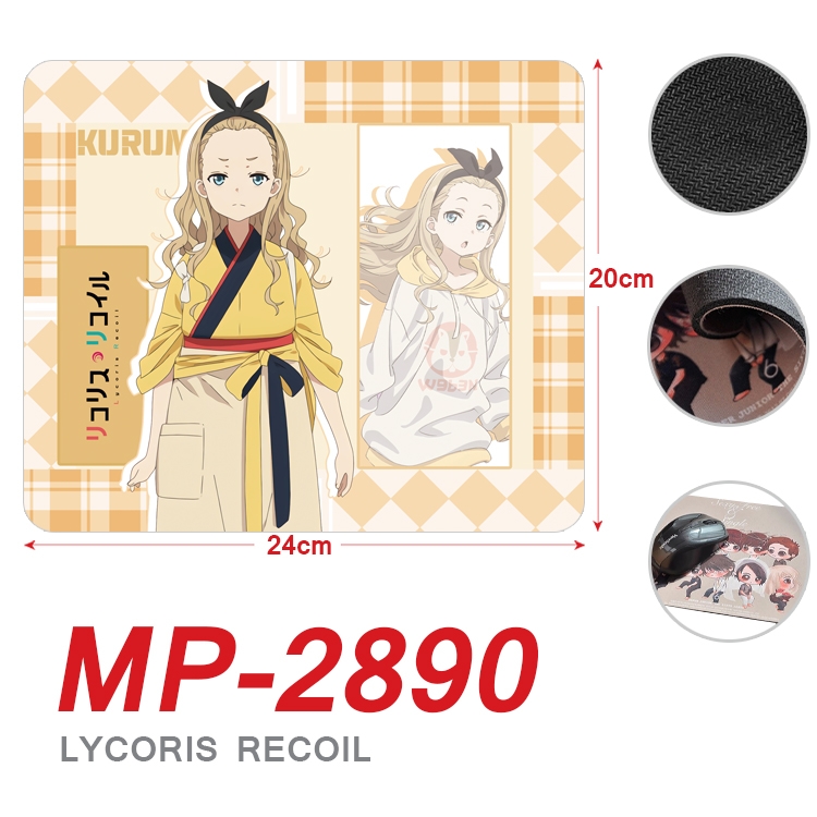 Lycoris Recoil Anime Full Color Printing Mouse Pad Unlocked 20X24cm price for 5 pcs  MP-2890A