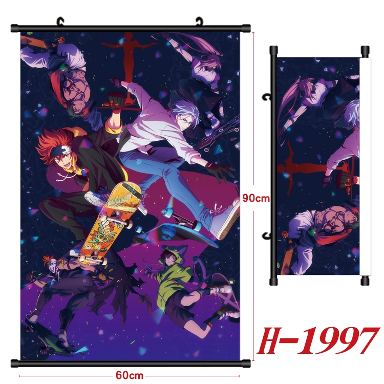 SK∞ Anime Black Plastic Rod Canvas Painting Wall Scroll 60X90CM H-1997