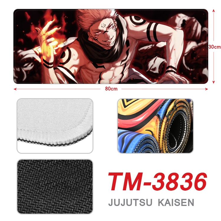 Jujutsu Kaisen Anime peripheral new lock edge mouse pad 30X80cm TM-3836A