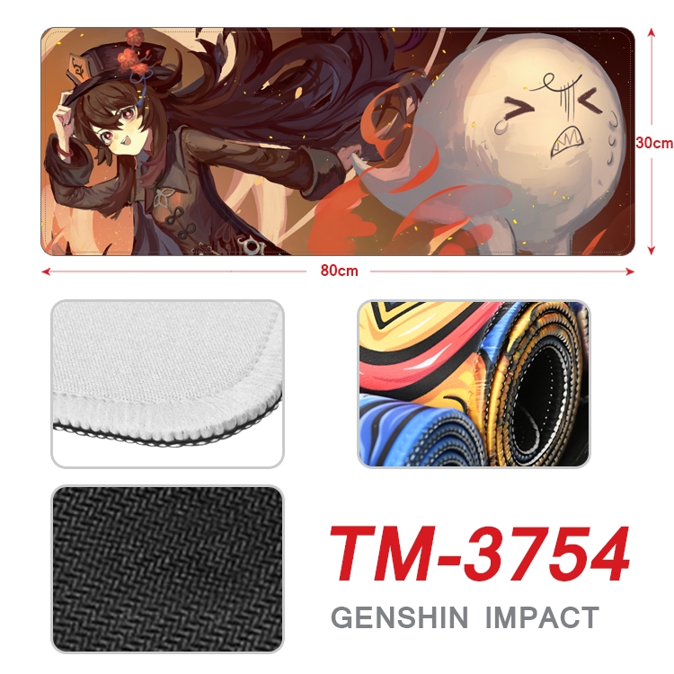 Genshin Impact Anime peripheral new lock edge mouse pad 30X80cm TM-3754A