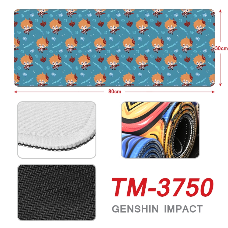 Genshin Impact Anime peripheral new lock edge mouse pad 30X80cm  TM-3750A