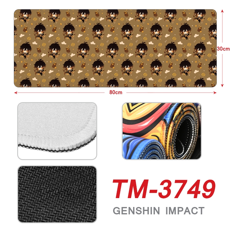 Genshin Impact Anime peripheral new lock edge mouse pad 30X80cm TM-3749A
