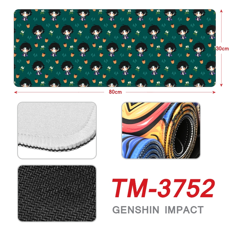 Genshin Impact Anime peripheral new lock edge mouse pad 30X80cm TM-3752A