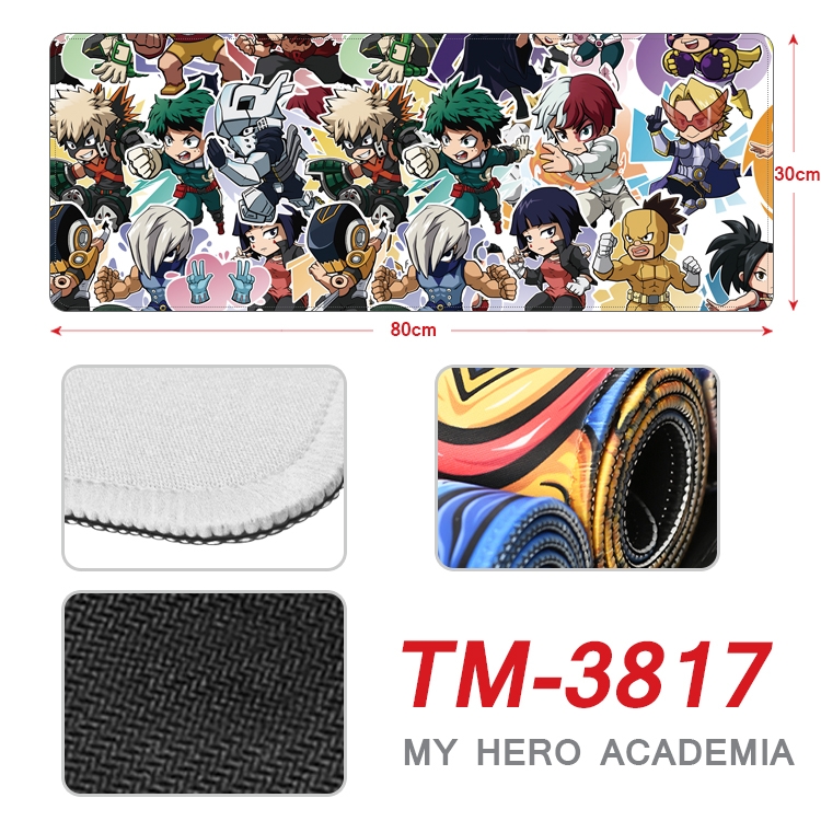 My Hero Academia Anime peripheral new lock edge mouse pad 30X80cm  TM-3817A