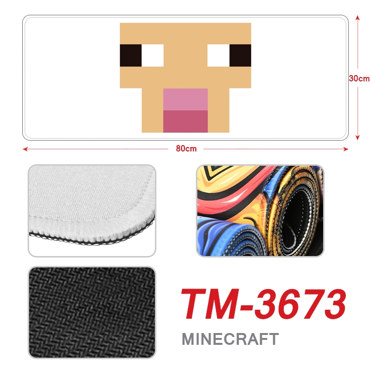 Minecraft Anime peripheral new lock edge mouse pad 30X80cm  TM-3673A